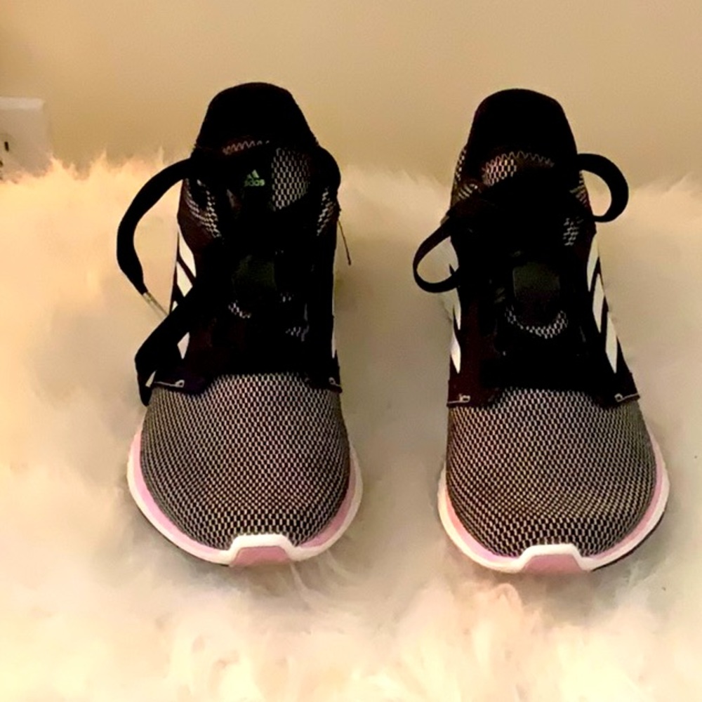 Black and white adidas